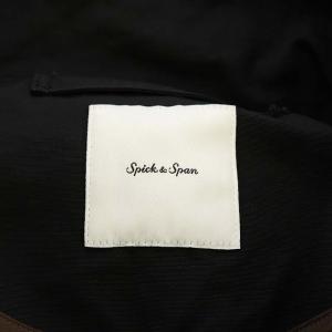 Spick&Span 19AW グログラン フーディーブルゾン マウンテンパーカー フーデッドジャケット ジップアップ 36 黒 ブラック