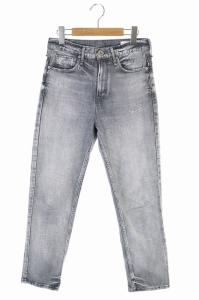 THE EIGHTYS デニムパンツ ジーンズ テーパード ダメージ加工 23 グレー 139335