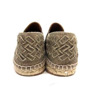 BOTTEGA VENETA シューズ エスパドリーユ フラット 38 グレージュ
