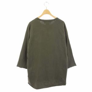 REMI RELIEF 20SS Ragran ラグランスリーブカットソー プルオーバー ダメージ加工 長袖 F カーキ