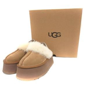 UGG australia サンダル 厚底 ファンケット FUNKETTE 22cm 茶色 ブラウン 1113474