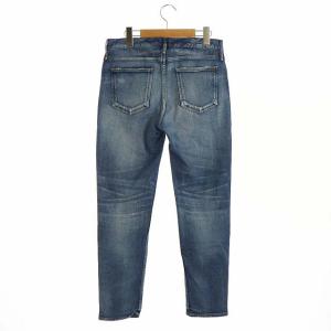 upper hights THE STELLA デニム パンツ ジーンズ テーパード ダメージ加工 25 青 980219