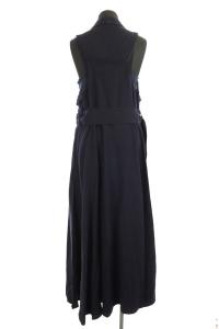 AKIRANAKA Eden slip combi dress ロングワンピース ネイビー