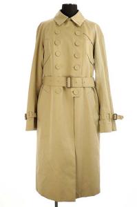トレンチコート ロング ライナー付き ベルト付き ベージュ