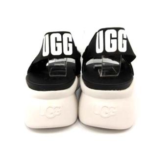 UGG australia シルバーレイク SILVERLAKE サンダル ストラップ ウエッジソール ロゴ 24cm 黒 