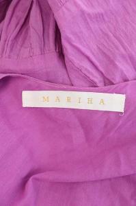 MARIHA ティアード フリル キャミワンピース ロング フレア ノースリーブ ピンク フクシアピンク