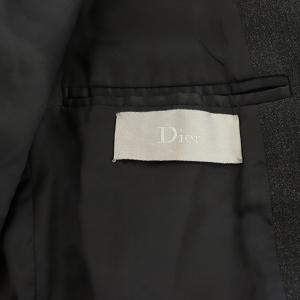 DIOR HOMME エディ期 ジップアップテーラードジャケット ブラック 