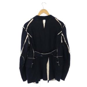 TAKAHIROMIYASHITATheSoloIst. s.0001 horse ridin ジャケット リネン シルク カットオフ