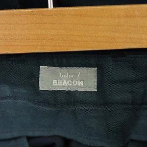 kolor ビーコン BEACON テーパードタックパンツ 2 紺