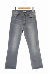 19SS MOTHER INSIDER CROP DENIM デニムパンツ ジーンズ カットオフ ストレッチ 25 グレー