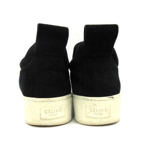 CELINE フィービー期 スリッポン プルオン スエード 38 ブラック