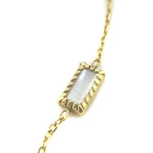 agete ブレスレット Dreamy Dreamy ラブラドライト スクエア 天然石 K10