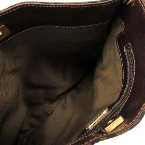 FENDI バッグ ワンショルダー ズッカ柄 キャンバス レザー