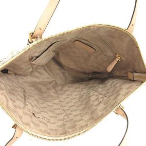 MICHAEL Michael Kors バッグ トート ハンド 総柄 ロゴ ワンショルダー PVC レザー アイボリー