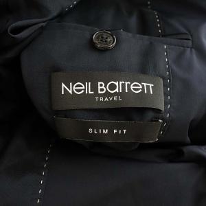 Neil Barrett TRAVEL 2Bジャケット テーラード シングル 46 紺 ネイビー