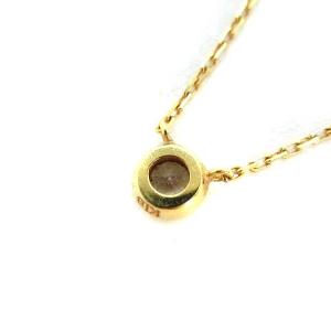 agete ネックレス ペンダント K18 ダイヤモンド 0.07ct イエローゴールド