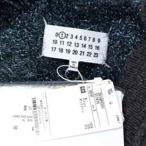 Martin Margiela 1 20AW ラメウールカーディガン ニット Vネック 長袖 S グレー 青