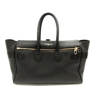 GOLDEN GOOSE バッグ トート ハンド レザー PAULINE シュリンクレザー 黒 ブラック G28WA852