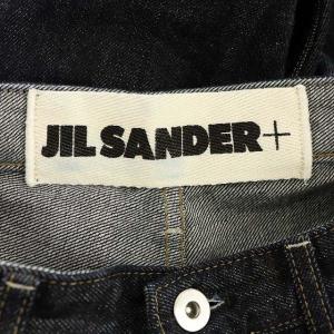 JIL SANDER + ツイストテーパードデニムパンツ 24 黒