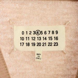 Martin Margiela 4 エルボーパッチ クルーネック ニット セーター プルオーバー ウール 長袖 S スモーキーピンク