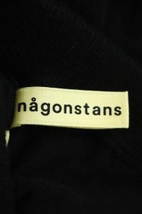 nagonstans 20AW イレギュラーヘムニットロングスカート マキシ フレア 38 黒 ブラック