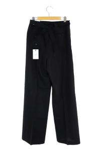 Martin Margiela 6 MM6 20SS エプロンラップパンツ ワイド ストレート センタープレス 40 黒