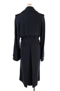 Helmut Lang トレンチコート ドレス ダブル ロング ベルトリボン S 黒