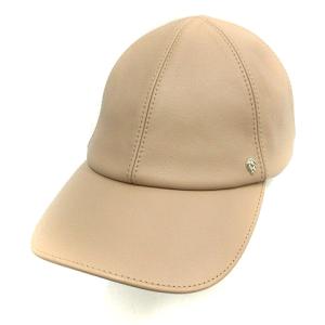 MOLLISA  キャップ 帽子 レザー ベージュ