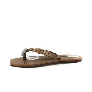 PIPPICHIC 20SS CONCHO SANDAL サンダル トング フラット コンチョ付き スクエアトゥ レザー M 23.5cm