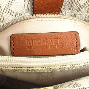 MICHAEL KORS ショルダーバッグ MKロゴ PVC レザー 白 ホワイト