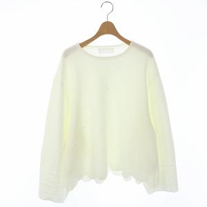 21SS スカラップカットニットプルオーバー カットソー