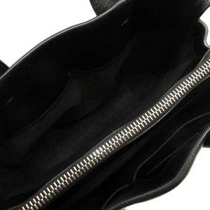 HIROFU バッグ ハンド トート ビジネス ミニボストン レザー ロゴ 黒 ブラック