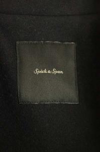 Spick&Span 19AW Wフェイスビッグカラーコート アウター ウール 38 紺