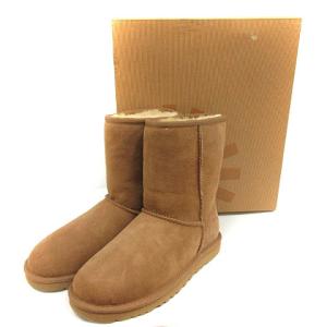 UGG australia  クラシックショート W CLASSIC SHORT ブーツ ムートン ショート 24cm 茶色 ブラウン 5825