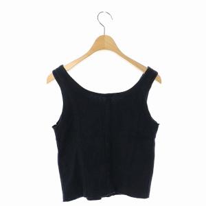 フロントボタンタンクトップ トップス タンクトップ カットソー