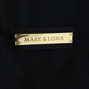MARK&LONA 中綿入りトラックジャケット アウター ジップアップ M 黒 ブラック
