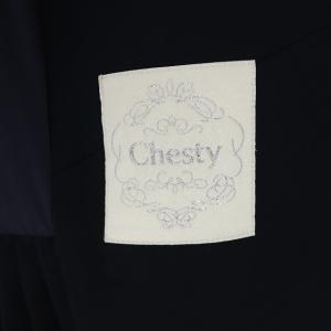 Chesty 20SS パールプリーツジャケット ノーカラー 総裏地