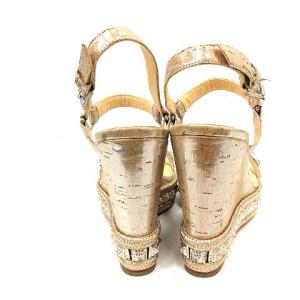 Christian Louboutin 19SS PYRADIAMS サンダル ストラップ ウエッジソール スタッズ