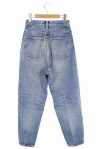 nagonstans 19SS パンツ デニム ジーンズ ハイウエスト テーパード 34 青 ブルー