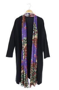 20AW サラサフラワープリントカーディガン 36 ブラック
