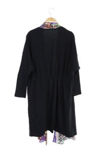 GRACE CONTINENTAL 20AW サラサフラワープリントカーディガン 36 ブラック