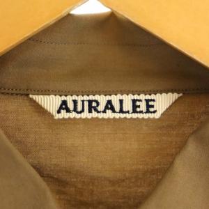 AURALEE A9SS02TN WASHED FINX TWILL HALF SLEEVED BIG SHIRTS シャツ 半袖