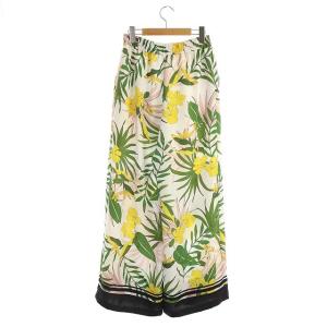 Diagram 21SS セミワイドパンツ ボタニカル ドロスト 36 マルチカラー