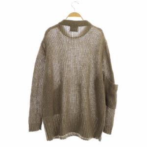 Acne Studios ESTHER モヘア ポケットデザイン ロングニット チュニック 長袖 オーバーサイズ XS グレー