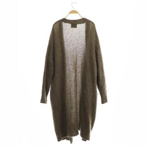 Acne Studios RAYA NEW モヘヤ混 ロングカーディガン ニット 長袖 XS ブラウン