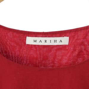 MARIHA ワンピース 花園のドレス ロング 長袖 赤 レッド