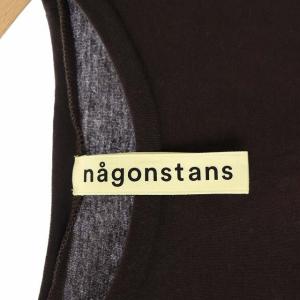 nagonstans 20SS Soft天竺 Slit T/SH Tシャツ カットソー 半袖 38 茶