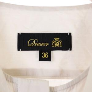 Drawer コットンリボンショートスリーブシャツ リボン フレア 36 ライトベージュ