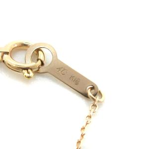 4℃ ネックレス ペンダント リボンモチーフ K18 イエローゴールド