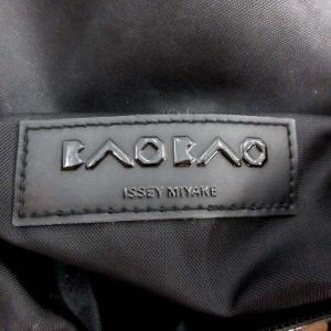 BAOBAO ISSEY MIYAKE トートバッグ ハンド ドット エナメル 黒 ブラック ゴールド